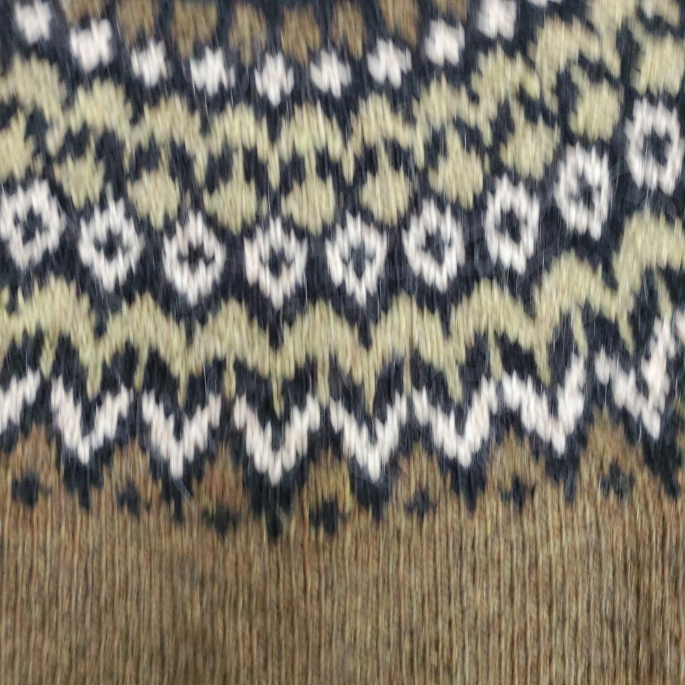Icelandic Store Riddari 100% Icelandic Wool Fair Isle Lopapeysa Sweater Green - Picture 6 of 12